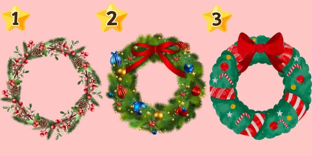 Discover your hidden personality traits through Christmas wreaths: are you decisive, patient, or reflective?