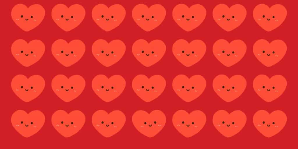 Join the exclusive 4% club: can you spot the odd one out? Quick eyes only - find the unique heart in under 6 seconds!