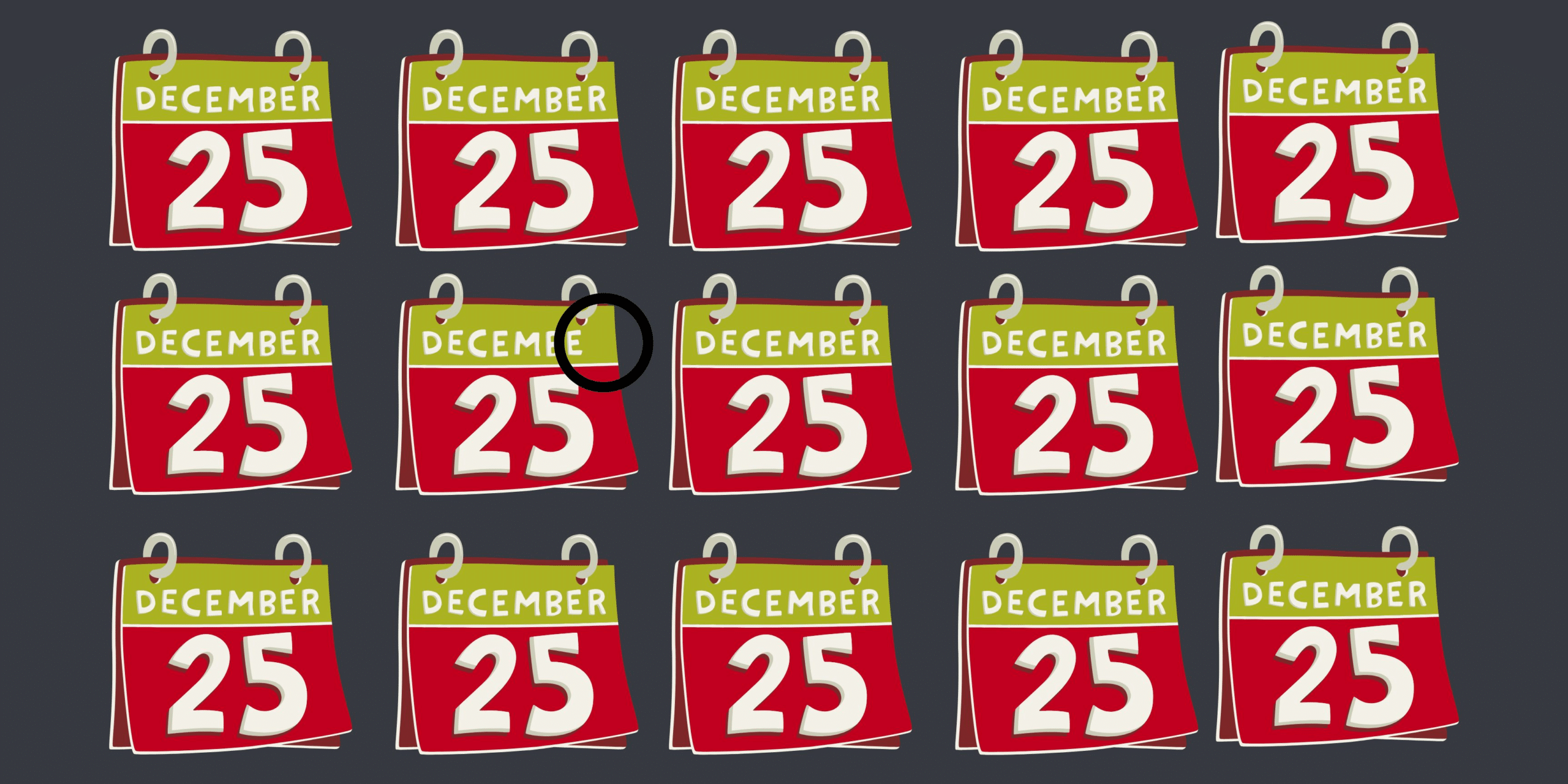 Can you spot the odd one out? Join the 4% who beat this festive 25th December calendar challenge in under 6 seconds!