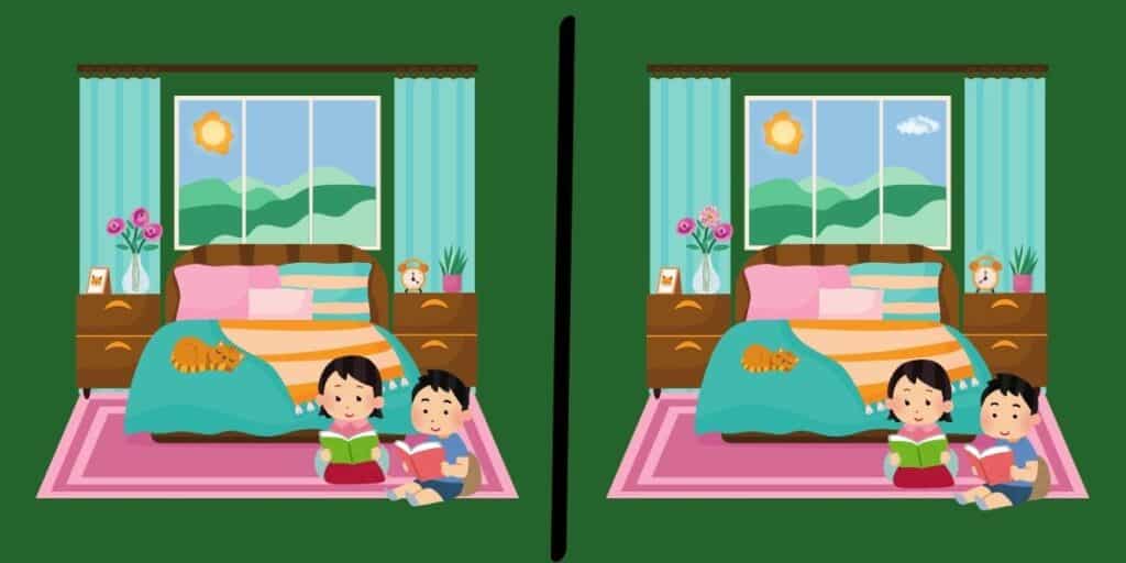 Spot the difference challenge: can you find the 5 subtle changes in these nearly identical bedroom scenes in under 10 seconds?