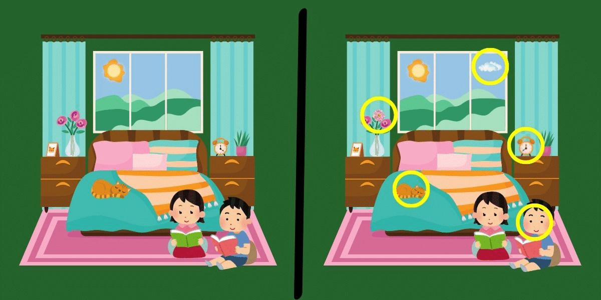 Spot the difference challenge: can you find the 5 subtle changes in these nearly identical bedroom scenes in under 10 seconds?